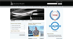 Desktop Screenshot of blackandblacksurgical.com